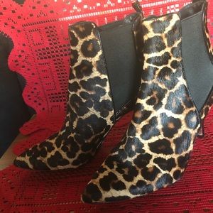 Michael Kors size 8 real cow fur booties
